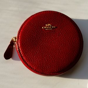 Red Coach coin purse